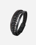 Pulsera de Cuero Trenzado Estilo Étnico