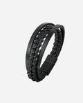 Pulsera de Cuero Trenzado Estilo Étnico