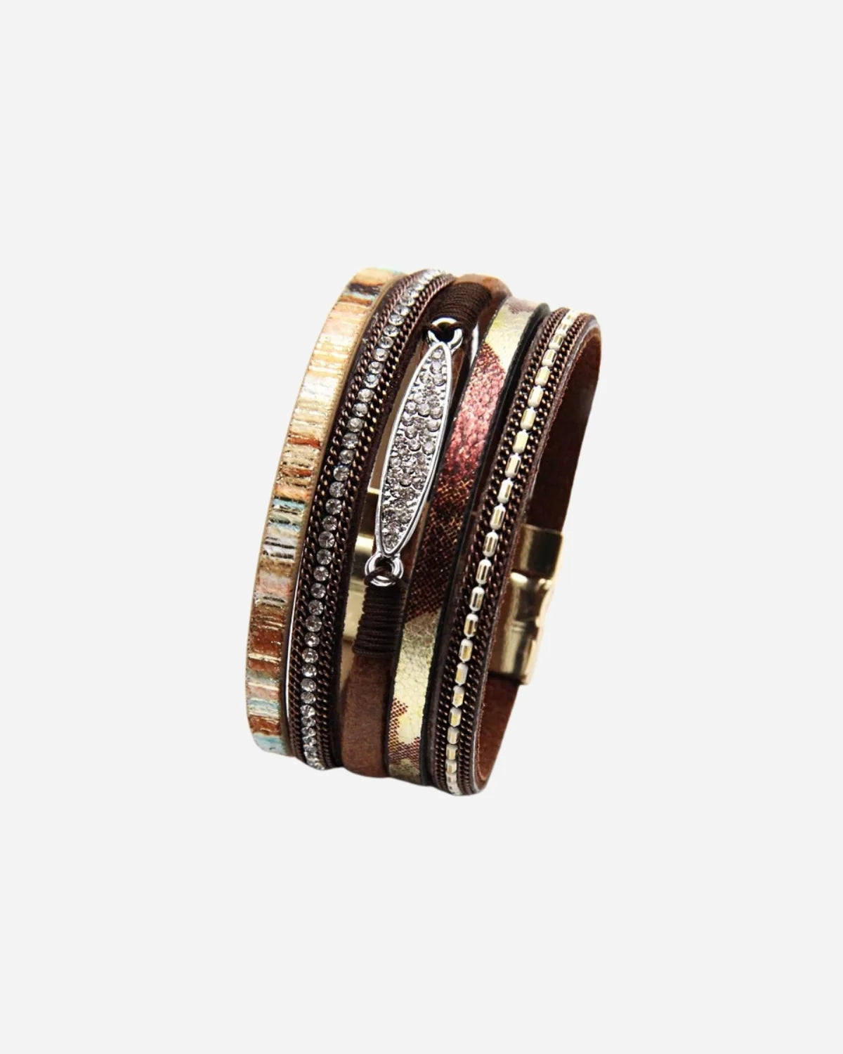 Pulsera Moda Boho de Cuero Multicapa para Mujer