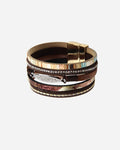 Pulsera Moda Boho de Cuero Multicapa para Mujer