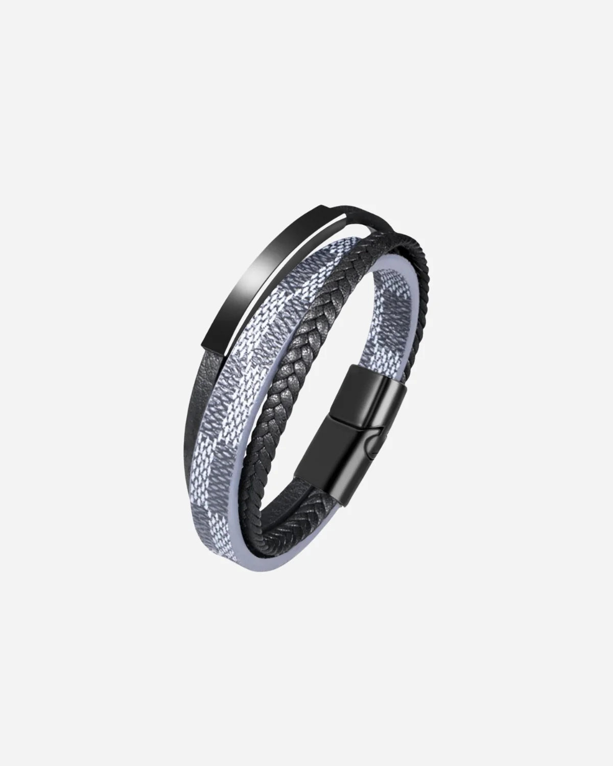 Pulsera de Cuero Patrón Retro