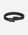 Pulsera de Cuero Trenzado Doble Color