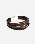 Pulsera Trenzada de Cuero Vintage – Estilo Étnico Unisex