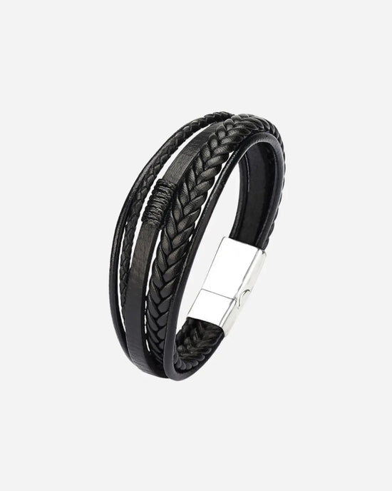 Pulsera Trenzada de Cuero Vintage – Estilo Étnico Unisex