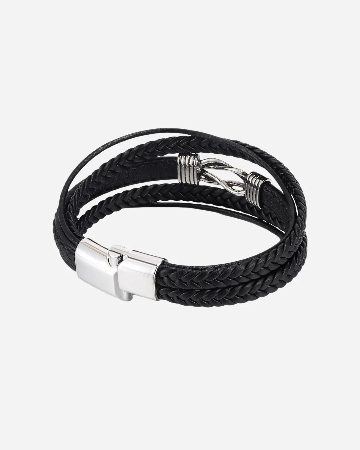 Pulsera de Cuero con Simbolo de Infinito Estilo Punk
