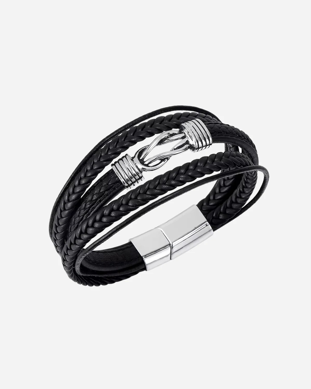 Pulsera de Cuero con Simbolo de Infinito Estilo Punk